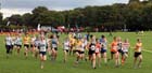 Start of the senior womens Northern Cross Country Relays, Graves Park, Sheffield.